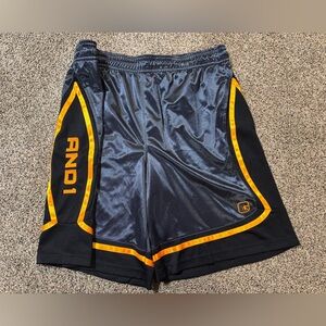 AND1 men's basketball shorts made of 100% polyester dazzle XL